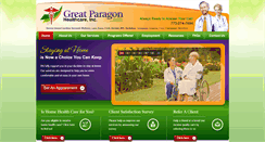 Desktop Screenshot of greatparagonhealthcare.com